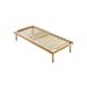 single mattress support / slatted / manual / home