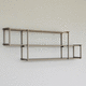 wall-mounted shelf / contemporary / anodized aluminum / custom