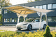 galvanised steel carport / stainless steel / for parking lots / precast