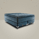 double bed / contemporary / upholstered / fabric