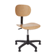 contemporary chair / indoor / maple / nylon base