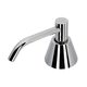 commercial soap dispenser / built-in / chromed metal / manual