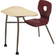 contemporary chair / indoor / plastic / built-in table