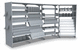 library shelving / horizontal / metal