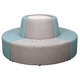 contemporary upholstered bench / foam / for school