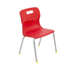 contemporary chair / indoor / polypropylene / steel base