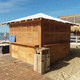 commercial kiosk / outdoor / wooden / modular