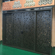 service door / aluminum / sliding / contemporary