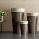 glass-reinforced plastic planter / conical / contemporary / for workspace