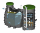 wastewater water treatment plant / HDPE / with filter / compact