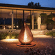wood-burning fire pit / COR-TEN® steel