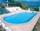 wall swimming pool / outdoor / in-ground / steel