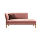 contemporary daybed / fabric / leather / solid wood