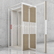 sample tile display rack / free-standing / sheet metal / wood