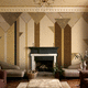 contemporary wallpaper / fiberglass / vinyl / Art Deco pattern