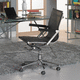 contemporary office chair / indoor / mesh / synthetic leather