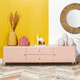contemporary TV cabinet / with drawers / 2 doors / lacquered MDF