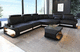 modular sofa / corner / contemporary / leather