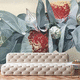 contemporary wallpaper / cellulose fiber / nonwoven fabric / natural fiber