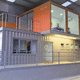 construction site container building / for industrial use / locker room / galvanised steel