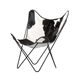 original design chair / indoor / cowhide / steel base
