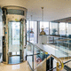 hydraulic elevator / home / panoramic / indoor