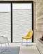 pleated blinds / for window / fabric / commercial