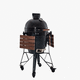 charcoal barbecue / commercial / on casters / stainless steel