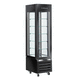 refrigerated pastry display case / shelf / upright / black