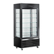 refrigerated pastry display case / shelf / upright / black