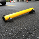 security bollard / steel / powder-coated steel / high