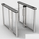 access control speed gate / glass / security / stainless steel