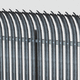 louvered fence / industrial / steel / straight