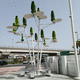 vertical-axis small wind turbine / two-bladed / onshore / solar