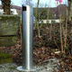 pedestal ashtray / steel / for outdoor use / for public space