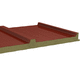 roof insulating sandwich panel / 2 metal faces / rock wool core / high-resistance