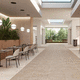 porcelain stoneware tile / matte / indoor / living room