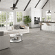 porcelain stoneware tile / matte / embossed / indoor