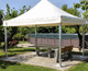 rectangular marquee tent / PVC / steel / with shutter