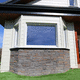 stone wall cladding / interior / glued / rustic