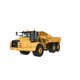 articulated dump truck / rubber-tired / for construction / diesel