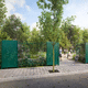 fence with bars / residential / for public spaces / galvanised steel