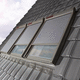 roof window external awning blind / integrated / PVC / electric