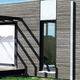 strip cladding / wooden / textured