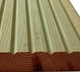 wooden deck board / grooved / PEFC certified