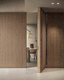 interior door / wooden / swing / contemporary