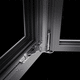 tilt-and-turn window / aluminum / casement / 1 leaf
