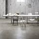porcelain stoneware tile / polished / indoor / for floor