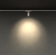 LED track light / round / aluminum / polycarbonate