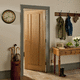 interior door / white oak / swing / glazed